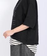 リユールリネンプリント 5分袖