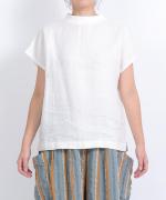 リユールリネン ボトルネックプルオーバー