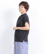 リユールリネン ボトルネックプルオーバー