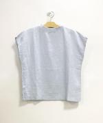 リユールリネン ボトルネックプルオーバー