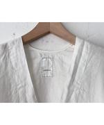 リユールリネン Vネックカーディガン