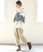 リユールリネン2　ロングプルオーバー