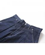 セルヴィッジデニム　ワイドタックパンツ