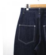 セルヴィッジデニム　ワイドタックパンツ