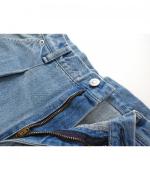 セルヴィッジデニム　ワイドタックパンツ