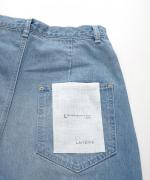 セルヴィッジデニム　ワイドタックパンツ