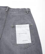 セルヴィッジデニム　ワイドタックパンツ