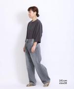セルヴィッジデニム　ワイドタックパンツ