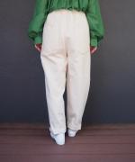 甘織デニム テーパードパンツ