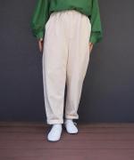 甘織デニム テーパードパンツ