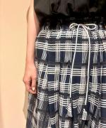 ローンチェックプリント　スカート
