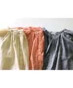 コットンローン　ピグメント加工　ブラウス