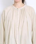 コットンローン　ピグメント加工　ブラウス