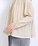 コットンローン　ピグメント加工　ブラウス