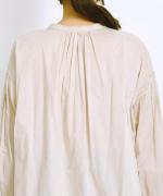 コットンローン　ピグメント加工　ブラウス