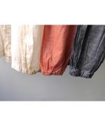 コットンローン　ピグメント加工　ブラウス