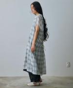 コットンシースルーチェック　ワンピース