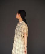 コットンシースルーチェック　ワンピース