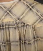 コットンシースルーチェック　プルオーバー