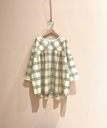 コットンシースルーチェック　プルオーバー