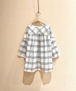 コットンシースルーチェック　プルオーバー