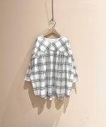 コットンシースルーチェック　プルオーバー