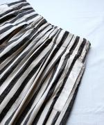 コットンリネンワッシャー無地&ストライプ　パンツ