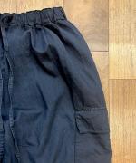コットンリネンスラブデニム　カーゴパンツ
