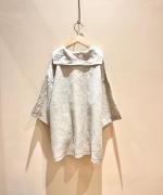 60sフレンチリネンキャンバスワッシャー　セーラーブラウス