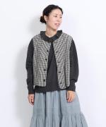 リネンキルト 中綿ベスト