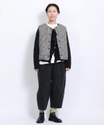 リネンキルト 中綿ベスト