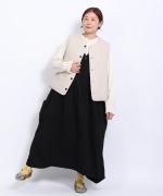 リネンキルト 中綿ベスト