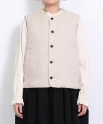 リネンキルト 中綿ベスト