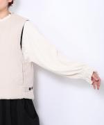 リネンキルト 中綿ベスト