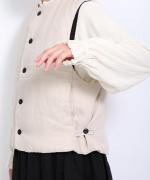 リネンキルト 中綿ベスト