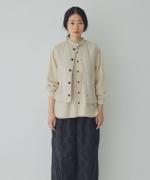 リネンキルト 中綿ベスト