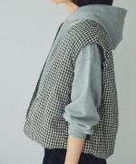 リネンキルト 中綿ベスト