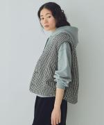 リネンキルト 中綿ベスト