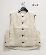 リネンキルト 中綿ベスト