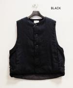リネンキルト 中綿ベスト
