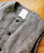 リネンキルト 中綿ベスト