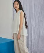 25/-リネン カーゴパンツ