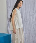 25/-リネン カーゴパンツ