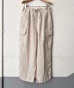 25/-リネン カーゴパンツ