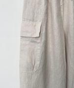 25/-リネン カーゴパンツ