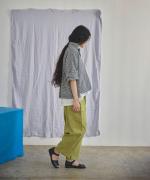 C/Lワッシャーチェック&ストライプ ポロシャツ