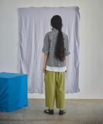 C/Lワッシャーチェック&ストライプ ポロシャツ