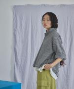 C/Lワッシャーチェック&ストライプ ポロシャツ