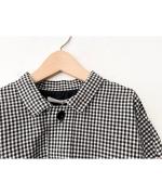 C/Lワッシャーチェック&ストライプ ポロシャツ