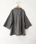 C/Lワッシャーチェック&ストライプ ポロシャツ